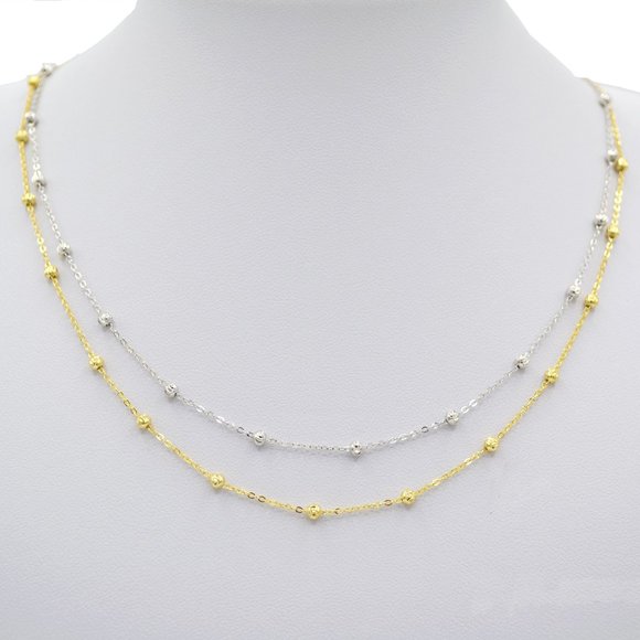 Ball Station Chain Necklace (925) - Picture 1 of 4